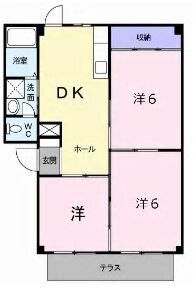 ドミールたかくらの物件間取画像