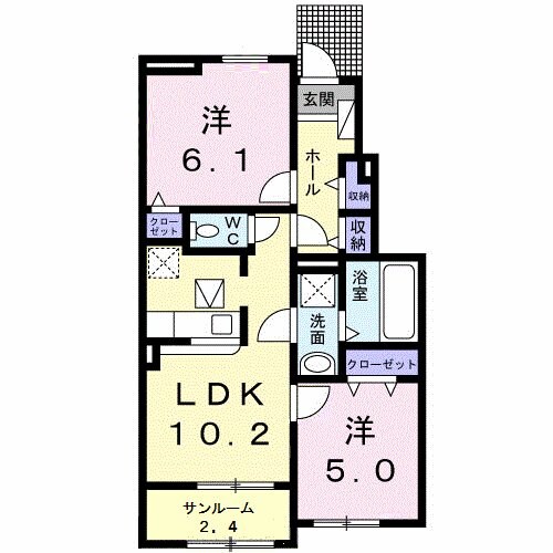 ソラーレ吉井　IIの物件間取画像
