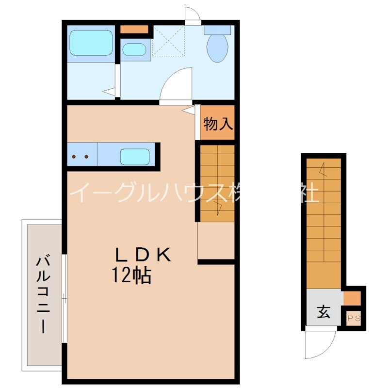 バローニB棟の物件間取画像