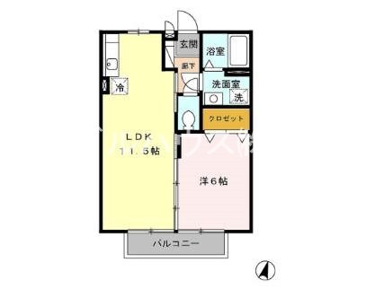 サンライズI番館の物件間取画像