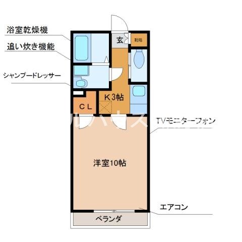 アムールサガンの物件間取画像