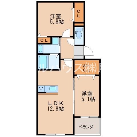 レオクラップ蔵上の物件間取画像