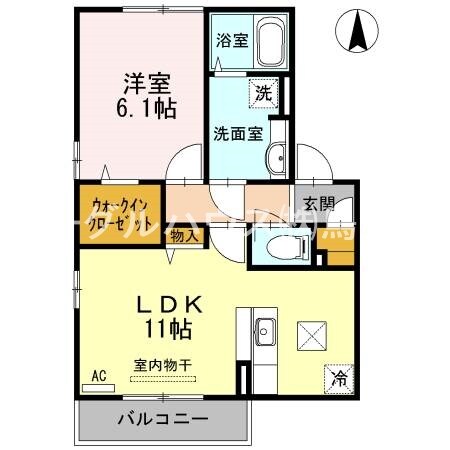 ハートランドA棟の物件間取画像