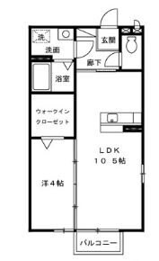 セイシェル・大山C棟の物件間取画像