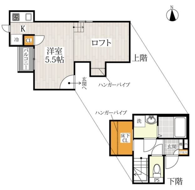 CB鳥栖フェリシアの物件間取画像