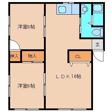 フォーミュラ鎗田A棟の物件間取画像