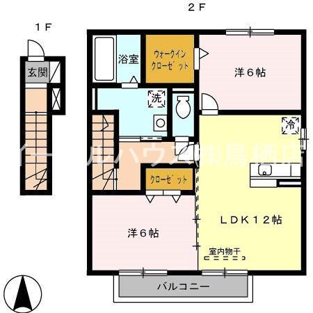 エクレールソシアの物件間取画像