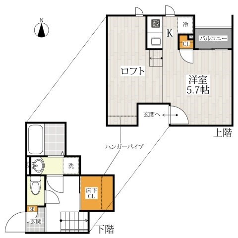 ＣＢ鳥栖ラポールの物件間取画像