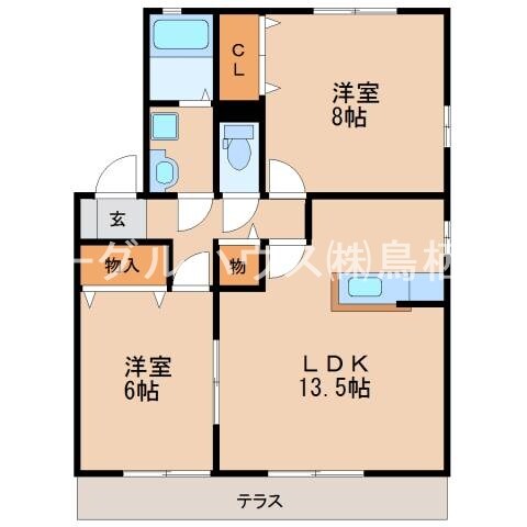 アベイユＡ棟の物件間取画像