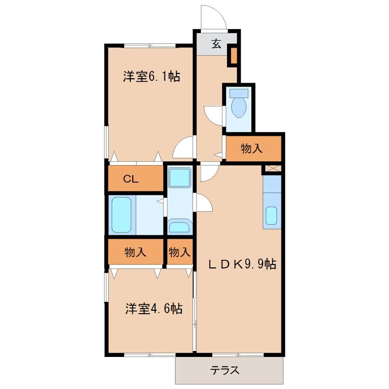 ギャラン・コートAの物件間取画像