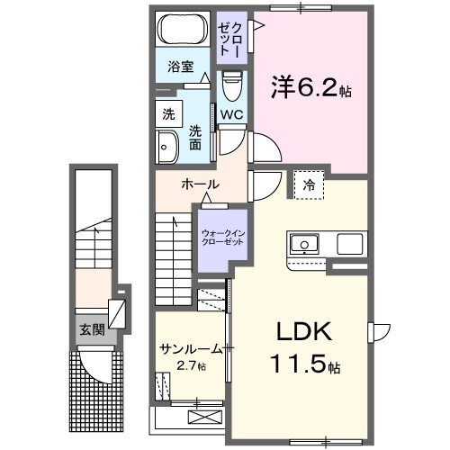 アトレ真木　Iの物件間取画像