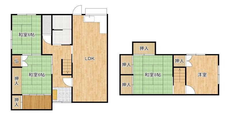 みやき貸家の物件間取画像