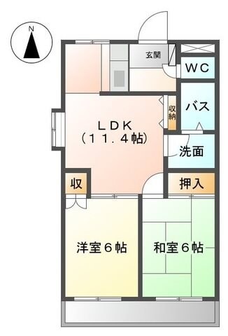 ブランシェけやきの物件間取画像