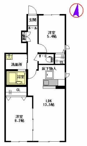 シャーメゾンＫの物件間取画像