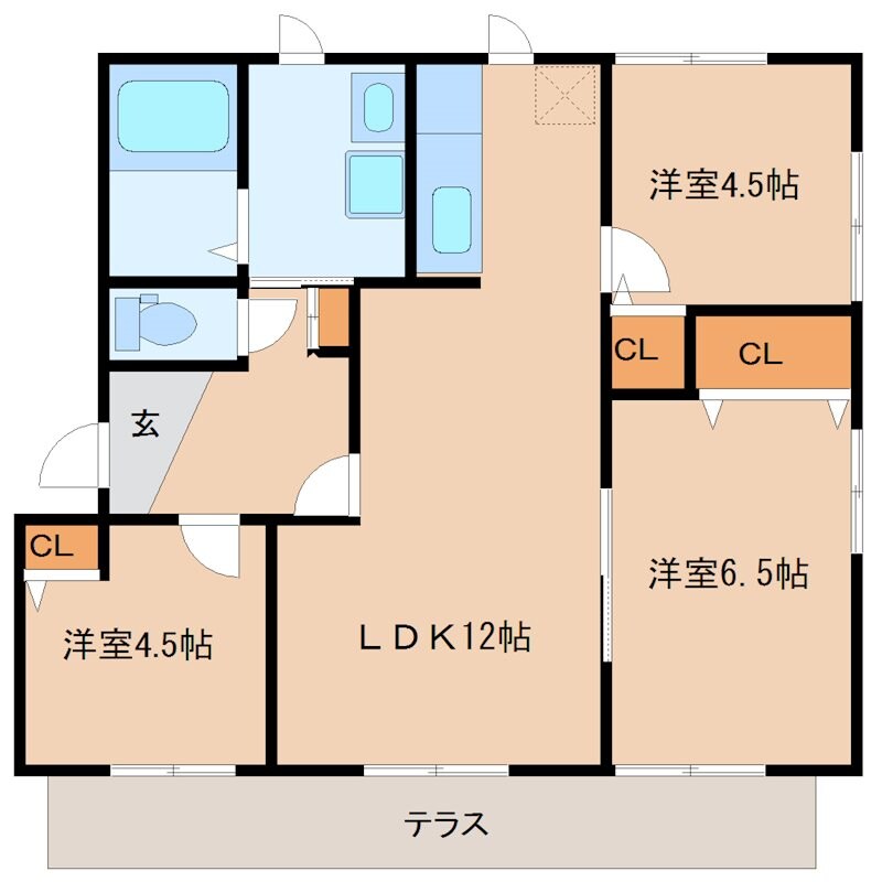メゾンド・ティグルC棟の物件間取画像