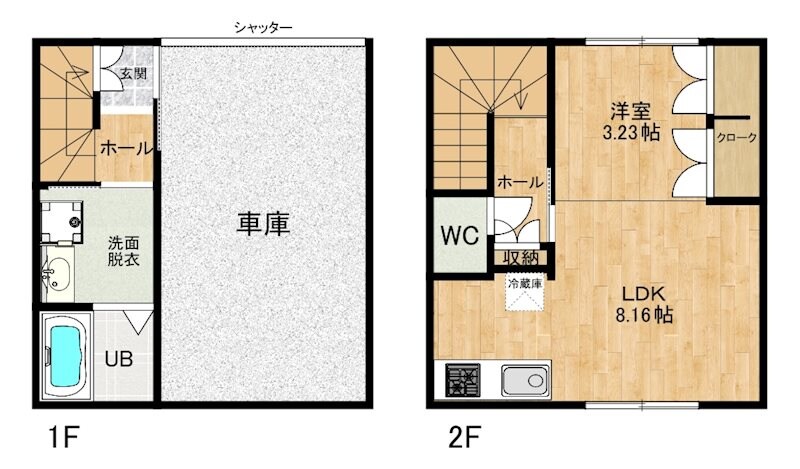 （仮）甘木デザイナーズガレージの物件間取画像