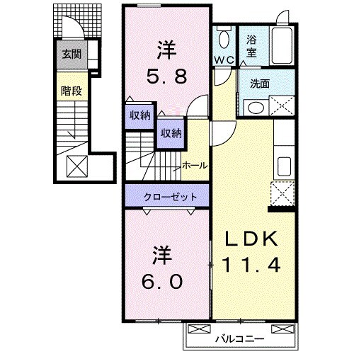 メゾン・シャンボールの物件間取画像
