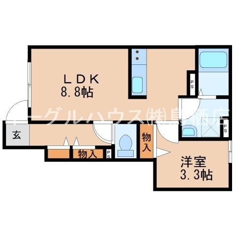 バローニＡ棟の物件間取画像