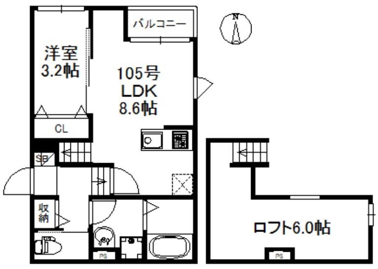 ステーブル小郡の物件間取画像