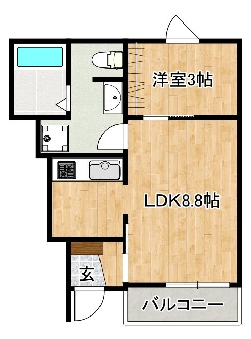 メゾングレイス上津の物件間取画像