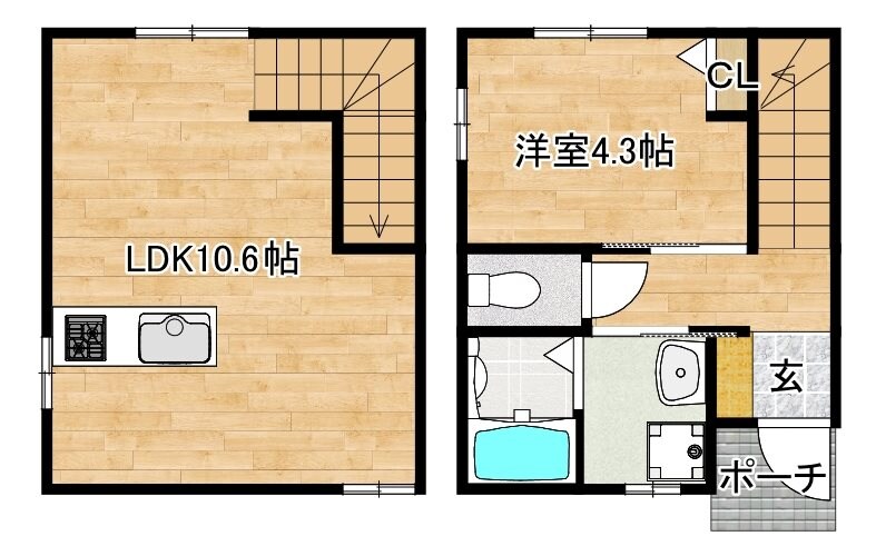 AIZU鳥栖の物件間取画像