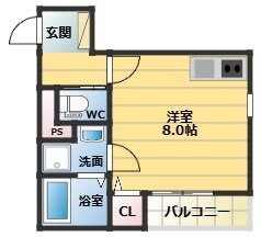 （仮）小郡新築アパートの物件間取画像