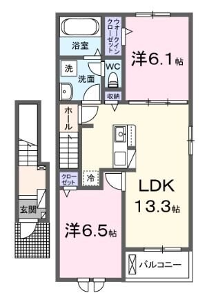 アルグレア大刀洗　Ａの物件間取画像