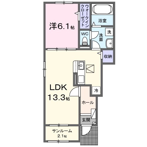 エクセラン　依井　Ｃの物件間取画像