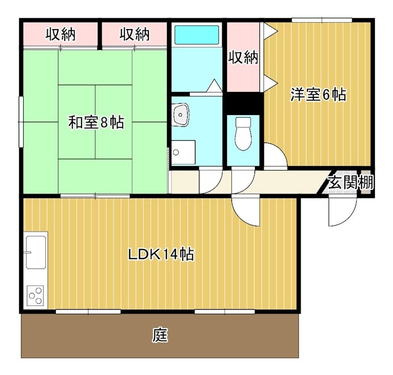 ラフォーレ原田L棟の物件間取画像