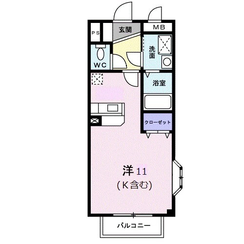 古川第２コーポの物件間取画像