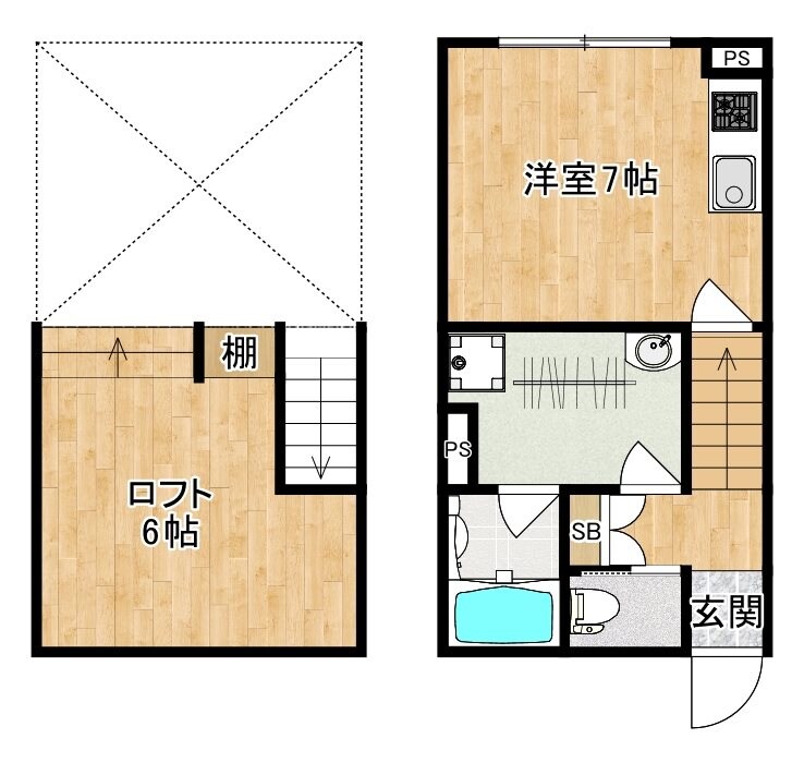 通古賀新築デザイナーズAPの物件間取画像