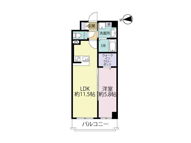 エルグランド二日市の物件間取画像