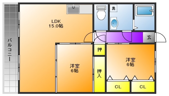 No.6山一ビルの物件間取画像