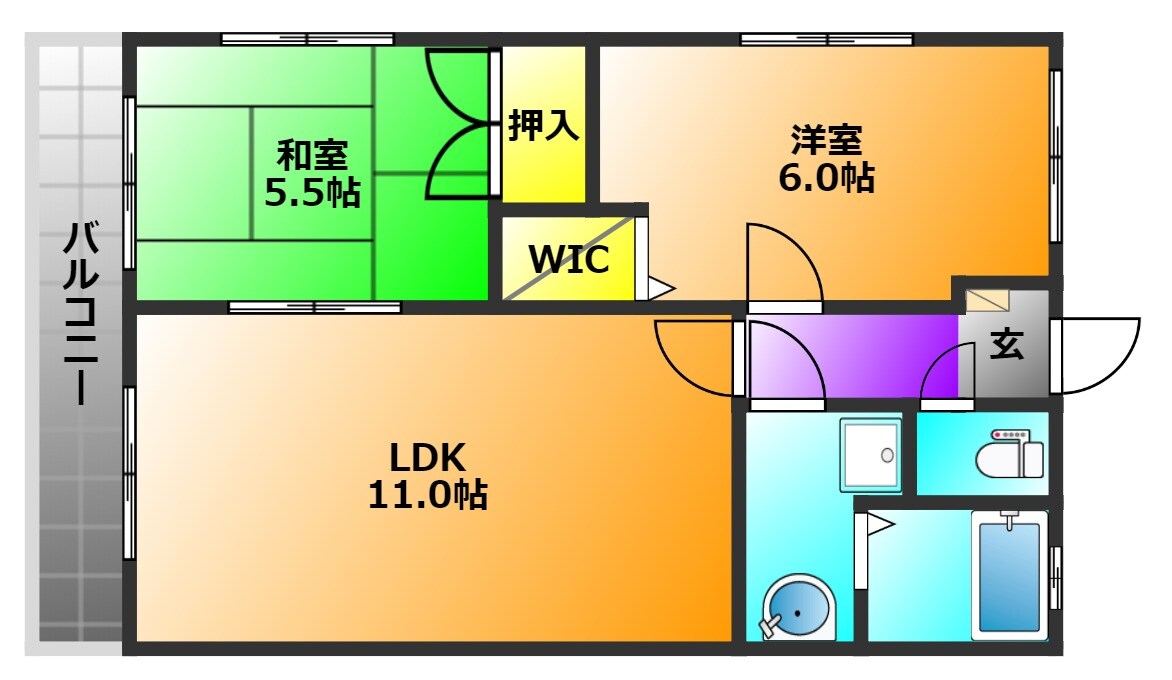 ソレイユ　A棟の物件間取画像