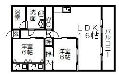 №8山一ビルの物件間取画像