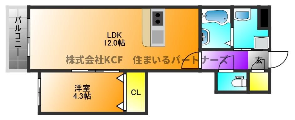 モアプラス西鉄久留米駅前の物件間取画像