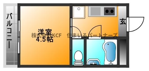 グリーンコートの物件間取画像