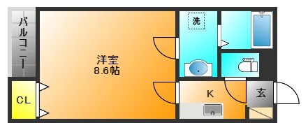 リブレア南久留米駅前の物件間取画像