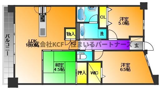 サンリヤングランタワー久留米の物件間取画像