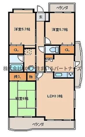 ロイヤルパークマンションの物件間取画像