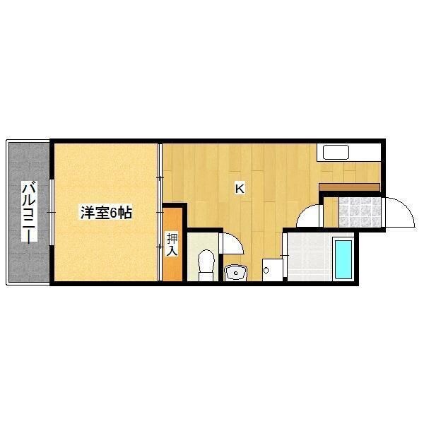 パティオ通町の物件間取画像