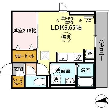 久留米大学前駅 徒歩7分 1階の物件間取画像