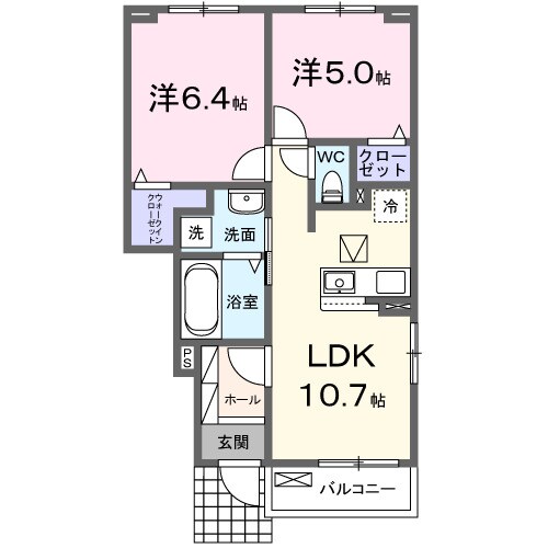 フランメゾン　Ⅰの物件間取画像