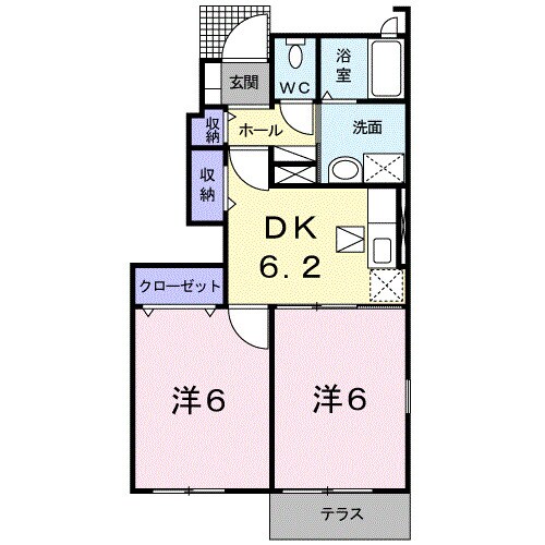 ランドマークけやきⅥ番館の物件間取画像