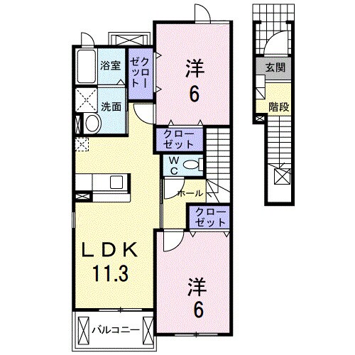 ネオ・シャルム本山の物件間取画像