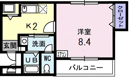 ビイラ・ファインⅡの物件間取画像