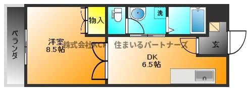 クラウンⅡ津福の物件間取画像