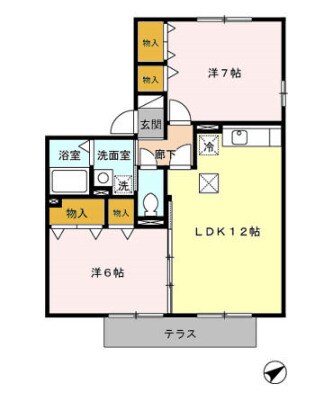 ボナールフラッツの物件間取画像