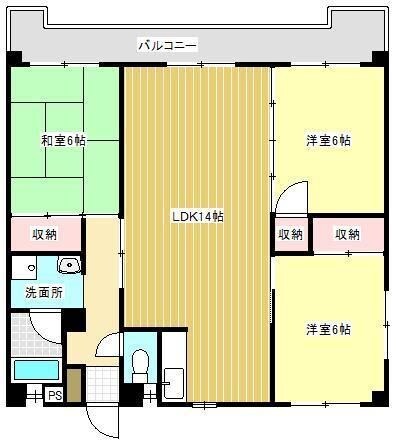 サンコーポ国分の物件間取画像