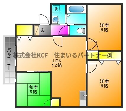 マイカル津福の物件間取画像